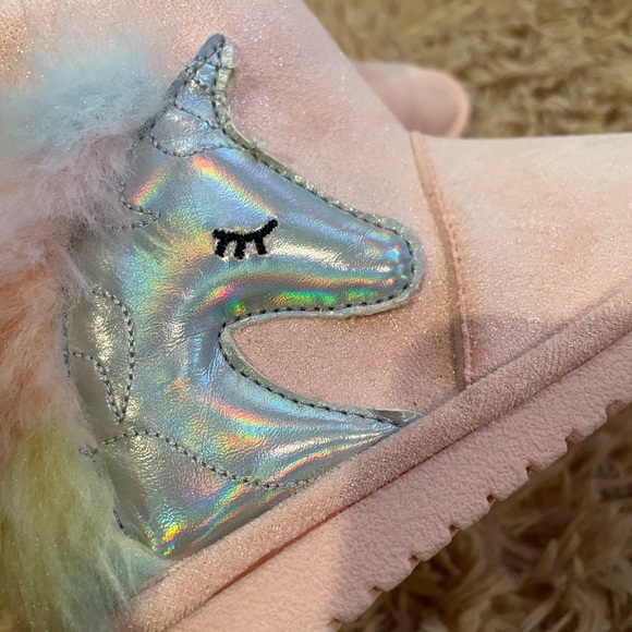 Childrens place girls sz 11 unicorn boots - Picture 5 of 8